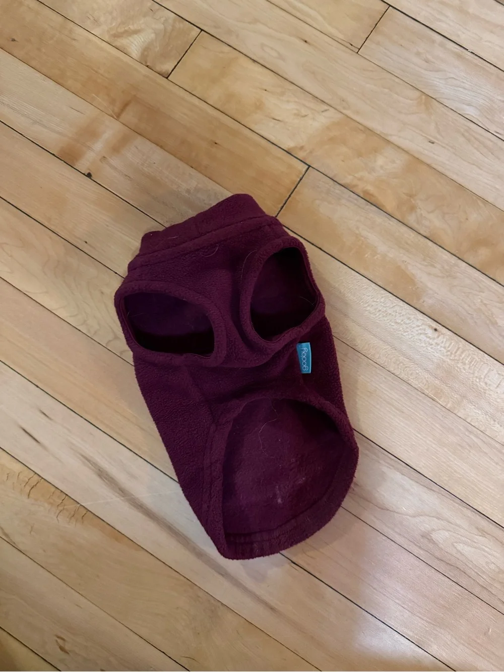 XS maroon dog sweater